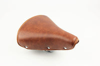 Vintage Bike Bicycle Seat Saddle Comfort Soft Spring Cruiser Brown - transformparts