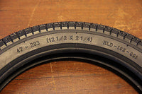 12'' Kids Bike Bicycle Scooter Tire 12 1/2 X 2 1/4 240 Kpa 35 Psi/2.5 Bar Black - transformparts