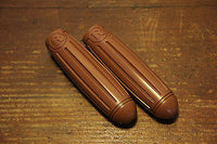 Vintage Bicycle Bike Handlebar Grips Rubber Brown - transformparts