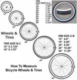 Bike Bicycle Front Wheel 12 X 1.75/2.125/2.5'' Aluminum - transformparts