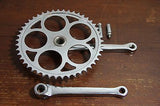 Vintage Bicycle Bike Steel Crankset Chainset 46T 170mm Crank - transformparts