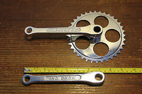 Vintage Bicycle Bike Steel Crankset Chainset 36T 170mm Crank - transformparts