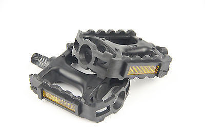 Bike Bicycles Pedals 9/16 Plastic Black - transformparts