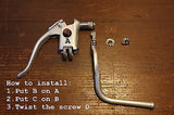 Vintage Road Bike Bicycle Dual Lever Brake Levers Drop Bar NOS - transformparts