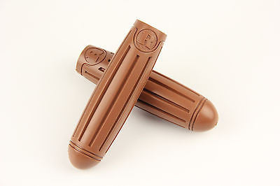 Vintage Bicycle Bike Handlebar Grips Rubber Brown - transformparts