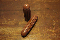 Vintage Bicycle Bike Handlebar Grips Rubber Brown - transformparts