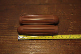 Vintage Bicycle Bike Handlebar Grips Rubber Brown - transformparts