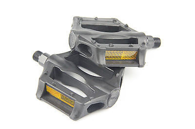 Bike Bicycles Road Bike MTB Mountain Bike Pedals 9/16 Plastic Flat - transformparts