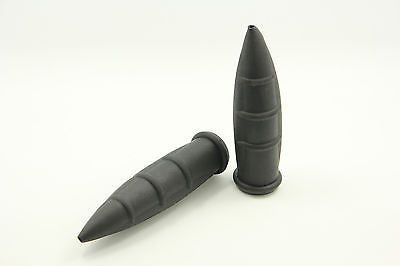 Vintage Bicycle Bike Grips Black 22.2mm Anti-Slip Flat Bar Rubber - transformparts
