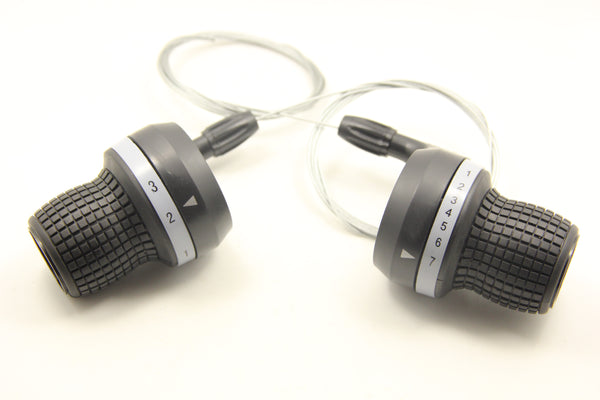 Bike Bicycle 3 X 7 Speed Shifter Twist Grip Gear Shifter Compatible Shimano