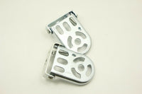 Bike Bicycle Foot Pegs Foot Board Foot Pads Kids Iron Silver